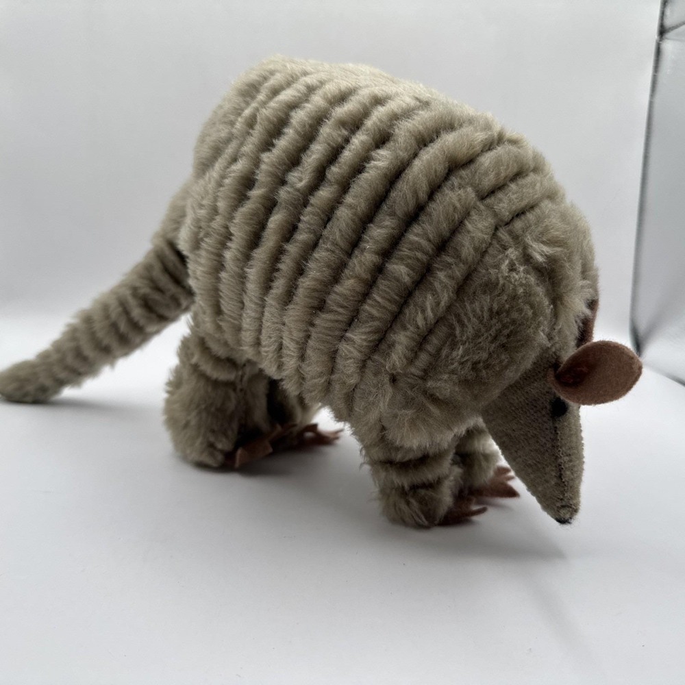 Vintage Realistic Armadillo 14" Plush Stuffed Animal Toy